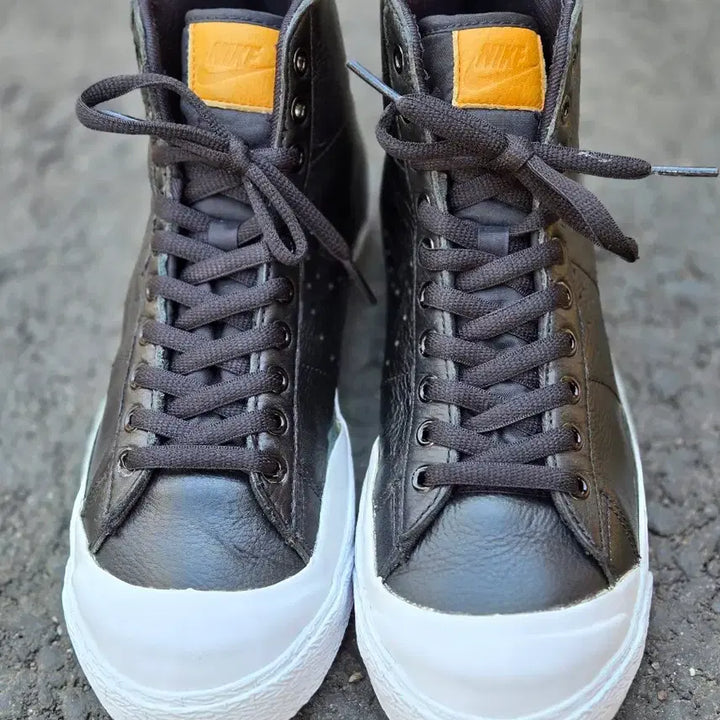 [BUNJANG] Nike Blazer Mid Black Leather Sneakers / 나이키 블레이저 미드 블랙 레더 250mm
