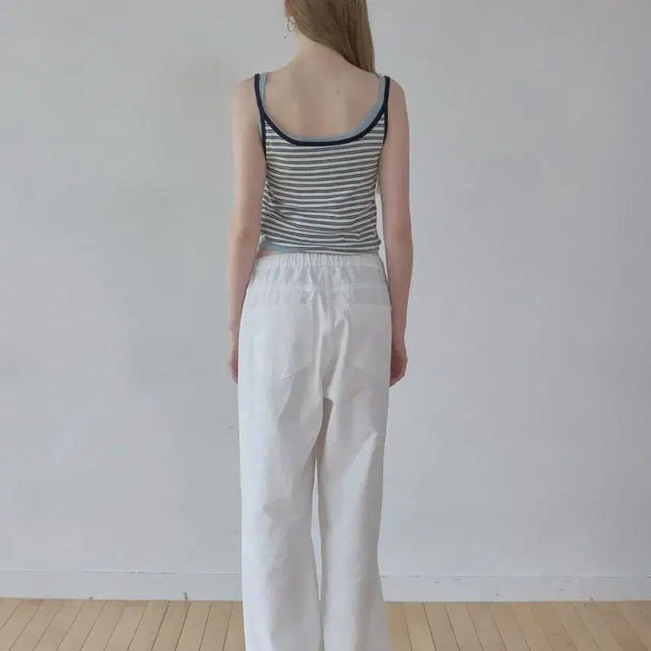 [SOLD OUT] (새상품)헤더먼트_ worn cotton pants(white)