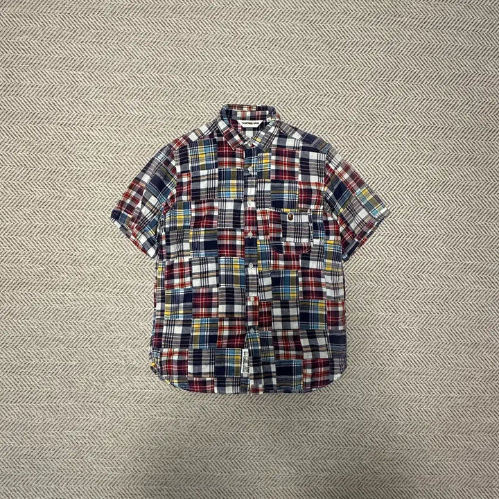 [BUNJANG] BAPE Patchwork Shirt / BAPE japan made patchwork shirt