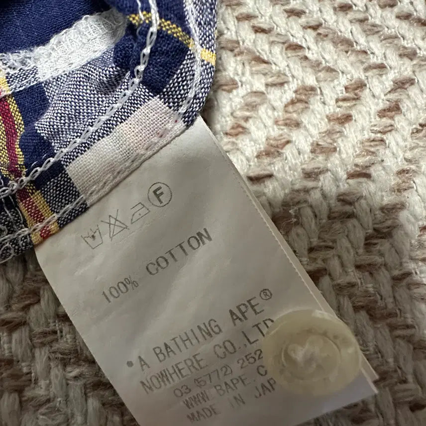 [BUNJANG] BAPE Patchwork Shirt / BAPE japan made patchwork shirt