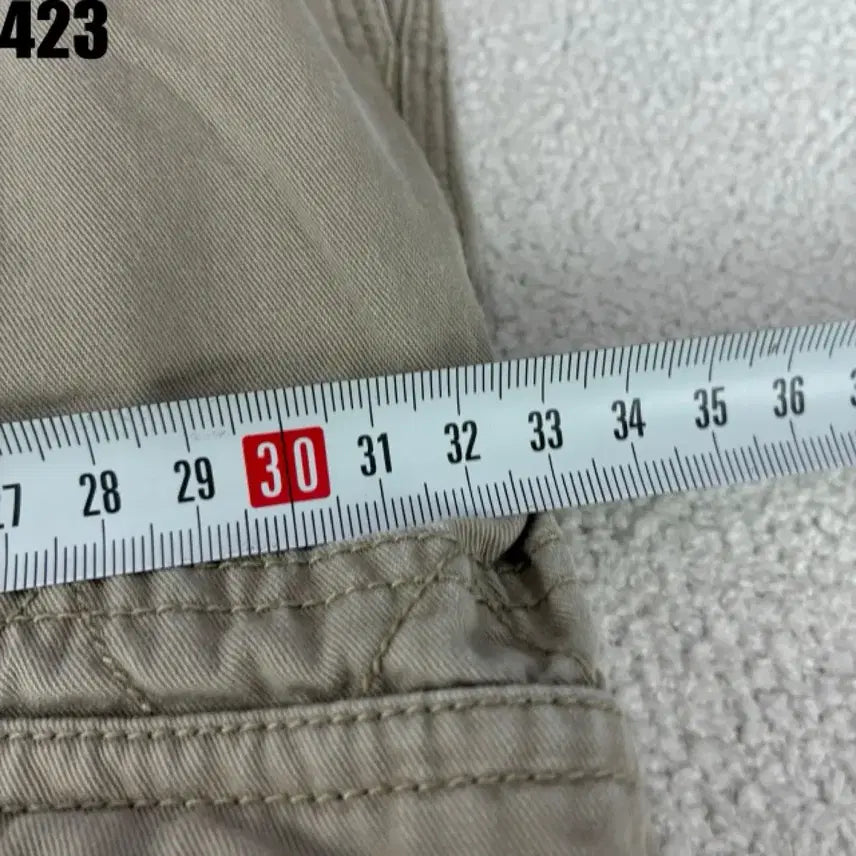[BUNJANG] Adidas Originals Khaki Cargo Shorts L / 아디다스 오리지널 불꽃 카키색 카고 반바지 L