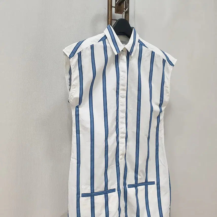 [BUNJANG] Lacoste Linen Blend Sleeveless Dress / (JJ29993)라코스테 민소매 린넨혼방 원피스 90