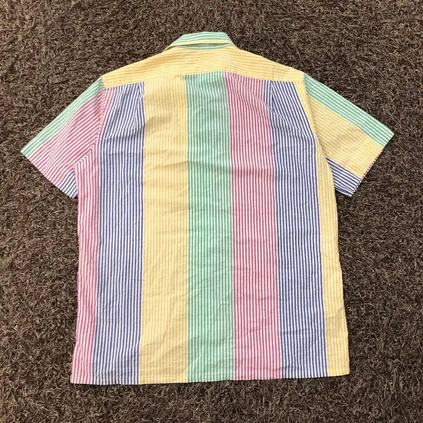 [BUNJANG] Polo Ralph Lauren Striped Short Sleeve Shirt / M 폴로 랄프로렌 신형 스트라이프 반팔 셔츠