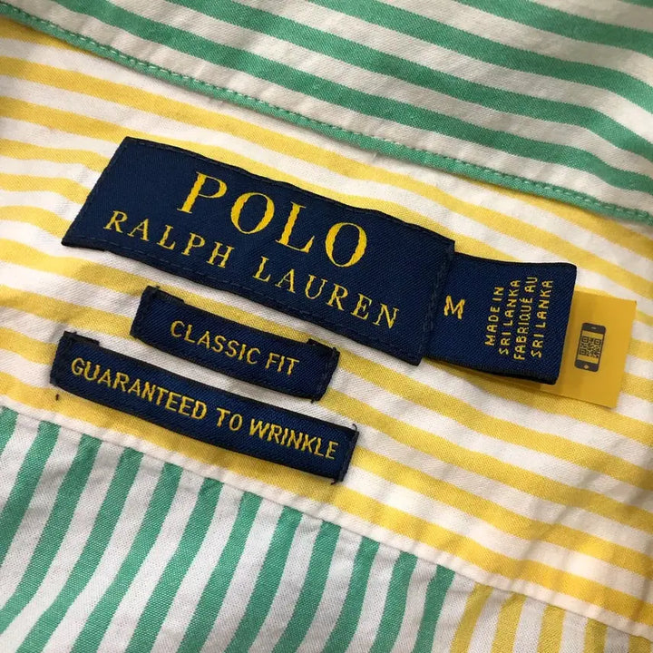 [BUNJANG] Polo Ralph Lauren Striped Short Sleeve Shirt / M 폴로 랄프로렌 신형 스트라이프 반팔 셔츠