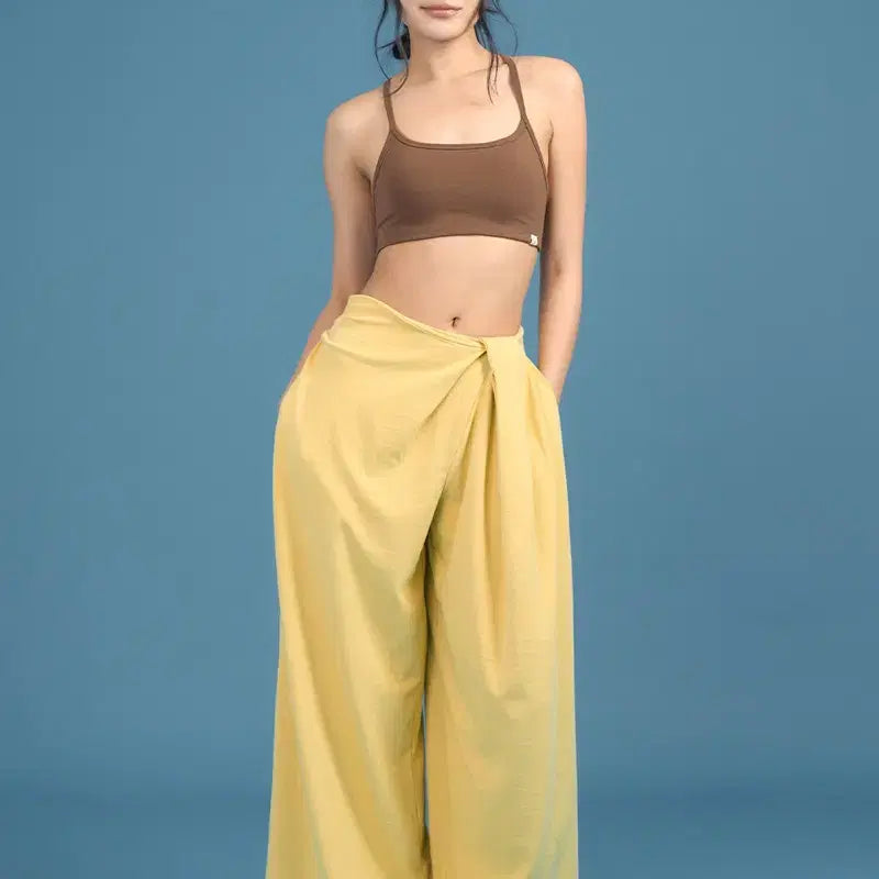 [BUNJANG] D.Yani Veneta Wide Leg Pants - Yellow / 디야니 베네타 팬츠 F 옐로우 (새상품)