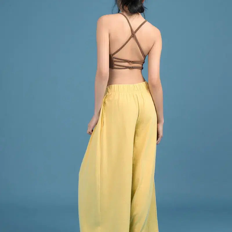 [BUNJANG] D.Yani Veneta Wide Leg Pants - Yellow / 디야니 베네타 팬츠 F 옐로우 (새상품)
