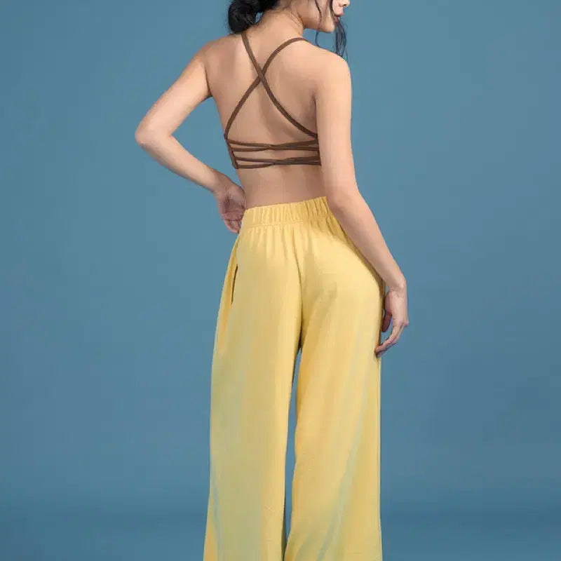 [BUNJANG] D.Yani Veneta Wide Leg Pants - Yellow / 디야니 베네타 팬츠 F 옐로우 (새상품)