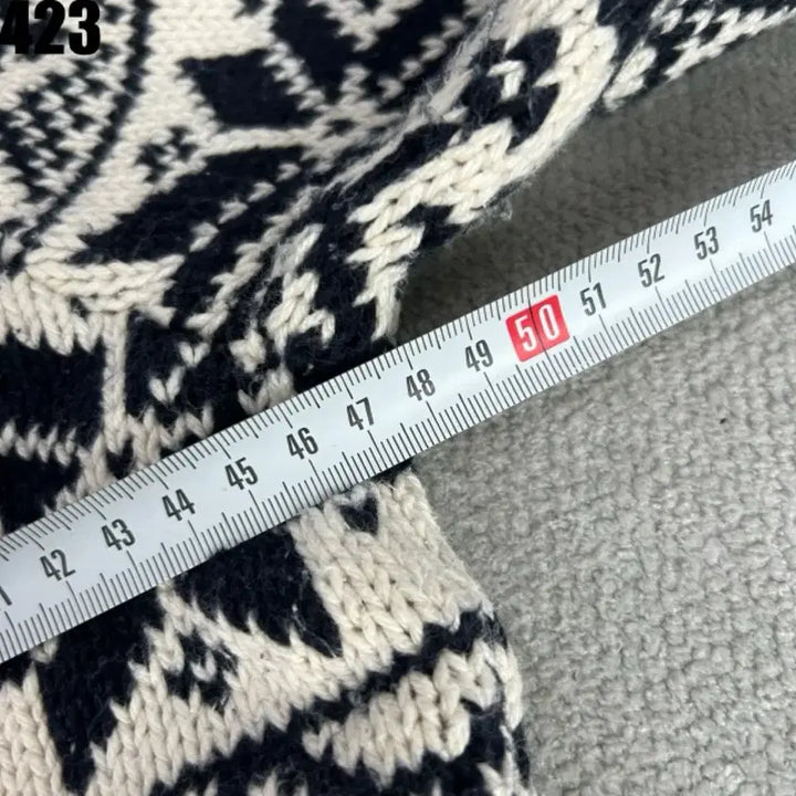 [BUNJANG] Polo Ralph Lauren Ivory Pattern Knit Sweater / 폴로 랄프로렌 아이보리 패턴 니트 XL