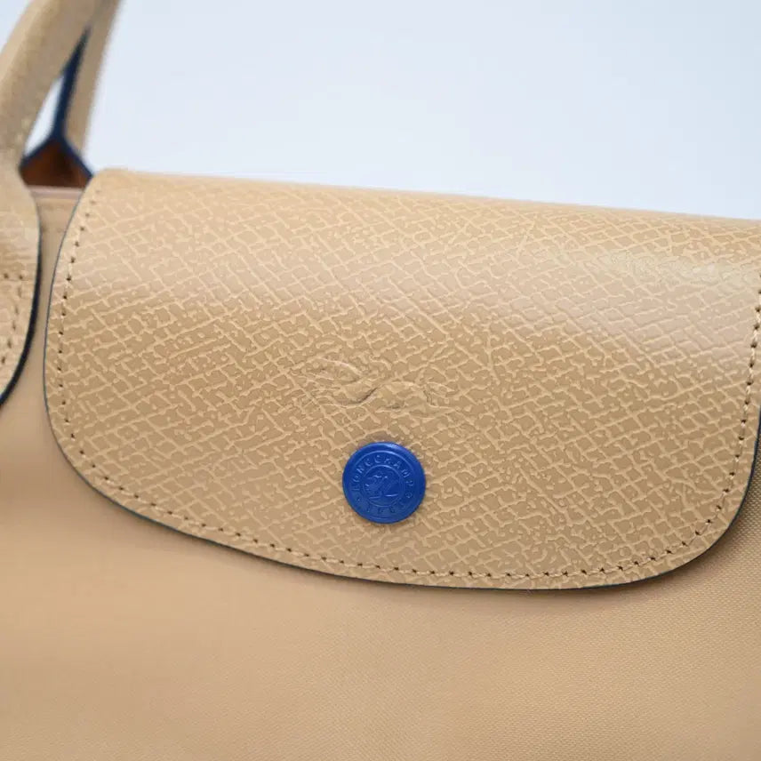 [BUNJANG] Longchamp Nylon and Leather Small Shoulder Bag / 롱샴 클러치백 숄더백 예로우 나일론 소가죽 스몰 사이즈 여성