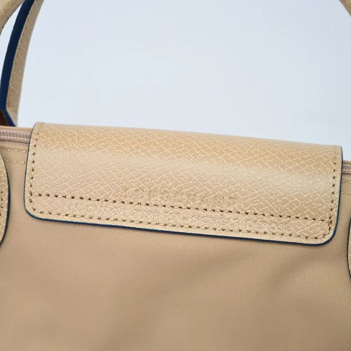 [BUNJANG] Longchamp Nylon and Leather Small Shoulder Bag / 롱샴 클러치백 숄더백 예로우 나일론 소가죽 스몰 사이즈 여성