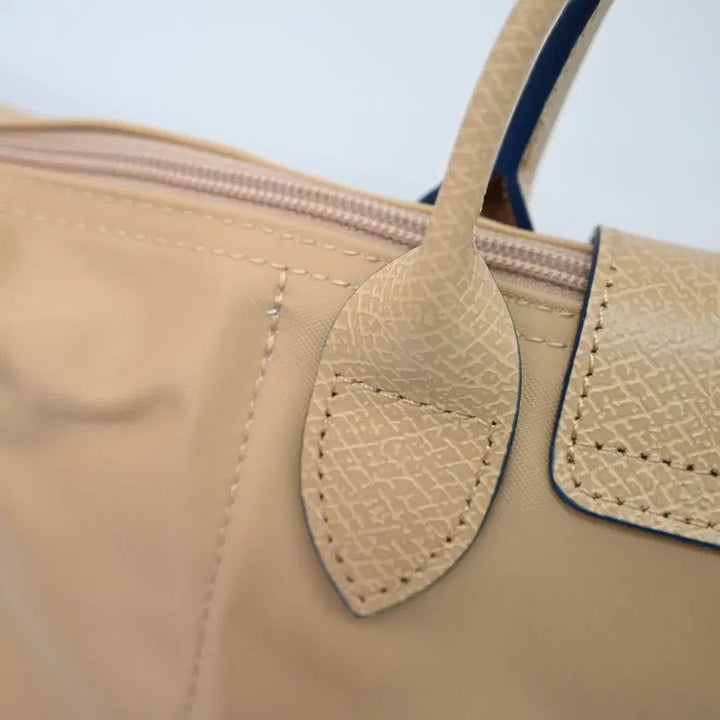 [BUNJANG] Longchamp Nylon and Leather Small Shoulder Bag / 롱샴 클러치백 숄더백 예로우 나일론 소가죽 스몰 사이즈 여성