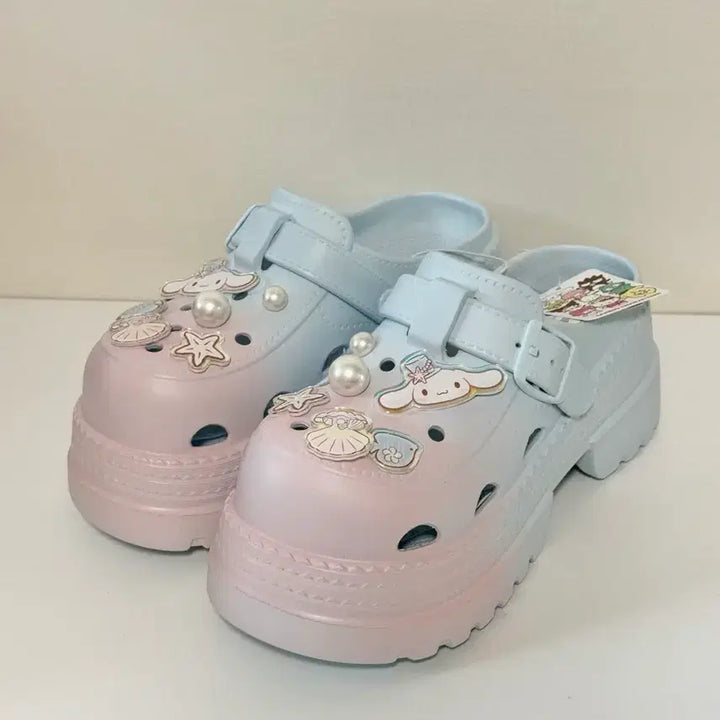 [BUNJANG] Sanrio Cinnamoroll Platform Slippers / [새상품] 시나모롤 플랫폼 슬리퍼 240mm
