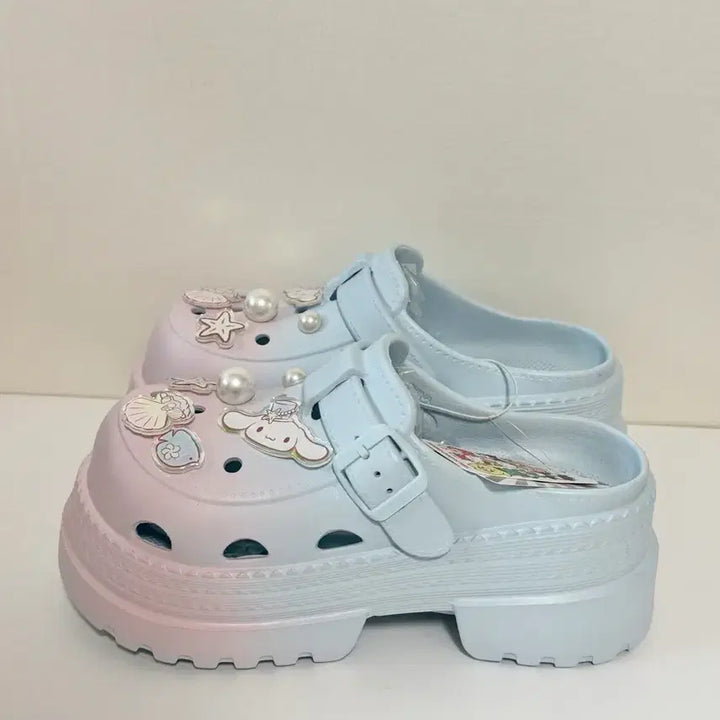 [BUNJANG] Sanrio Cinnamoroll Platform Slippers / [새상품] 시나모롤 플랫폼 슬리퍼 240mm