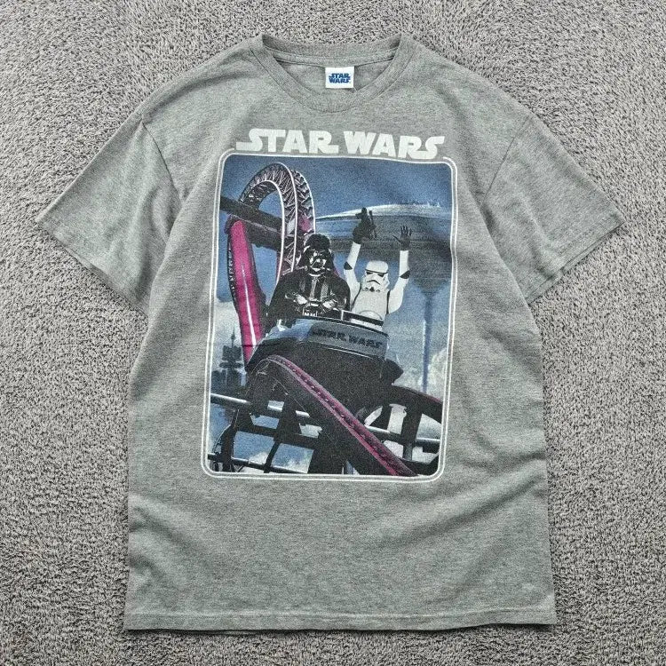 [BUNJANG] Star Wars Gray T-Shirt (M) / 스타워즈 반팔 티셔츠 ( M추정 ) / 11966