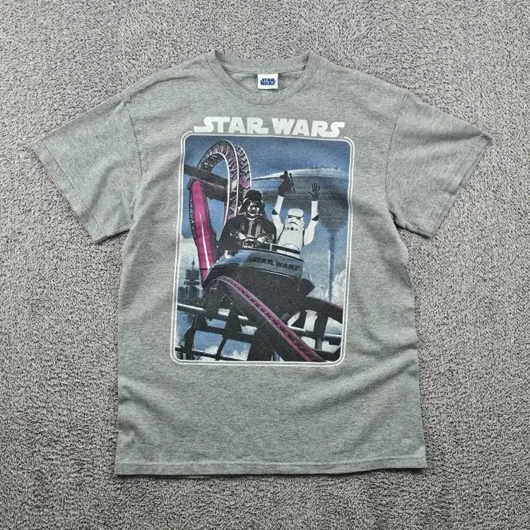 [BUNJANG] Star Wars Gray T-Shirt (M) / 스타워즈 반팔 티셔츠 ( M추정 ) / 11966