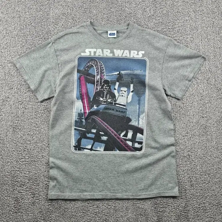 [BUNJANG] Star Wars Gray T-Shirt (M) / 스타워즈 반팔 티셔츠 ( M추정 ) / 11966