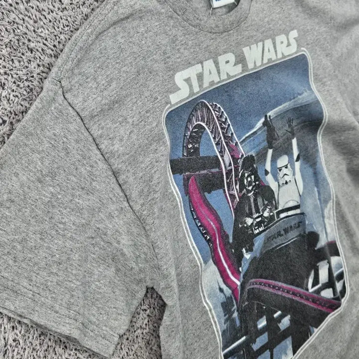 [BUNJANG] Star Wars Gray T-Shirt (M) / 스타워즈 반팔 티셔츠 ( M추정 ) / 11966