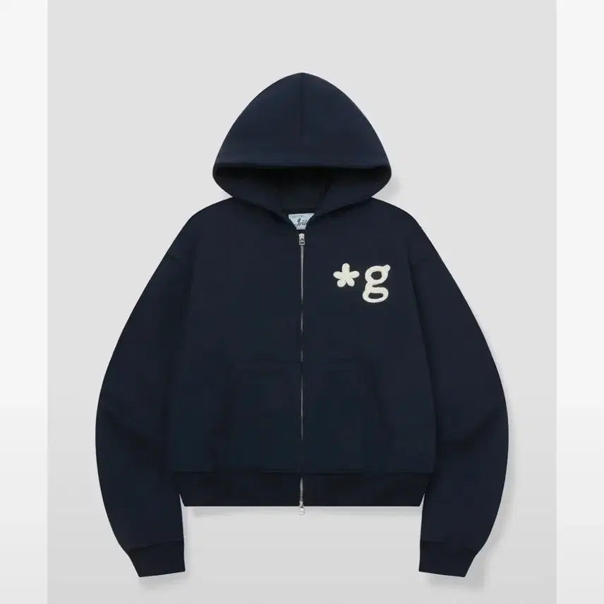 [BUNJANG] Glendon Navy Hoodie Zip-Up / 글런든 후드집업 네이비