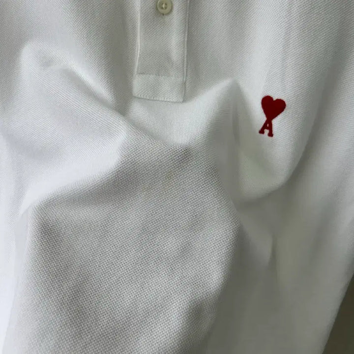 [BUNJANG] 16762 AMI Small Heart Short-Sleeved Polo Shirt / 16762 - 아미 스몰 하트 반팔 카라티