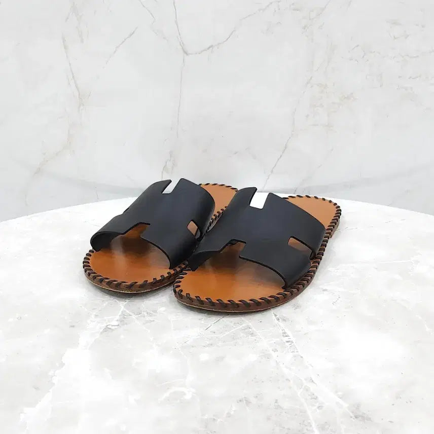 [BUNJANG] Hermes Izmir Stitch Sandals / 42.5 / 에르메스 이즈미르 스티치 샌들 슬리퍼