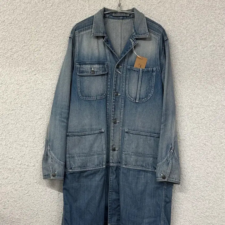 [BUNJANG] Mihara Yasuhiro Washed Denim Coat / 미하라 야스히로 워시드 데님/샴브레이 코트