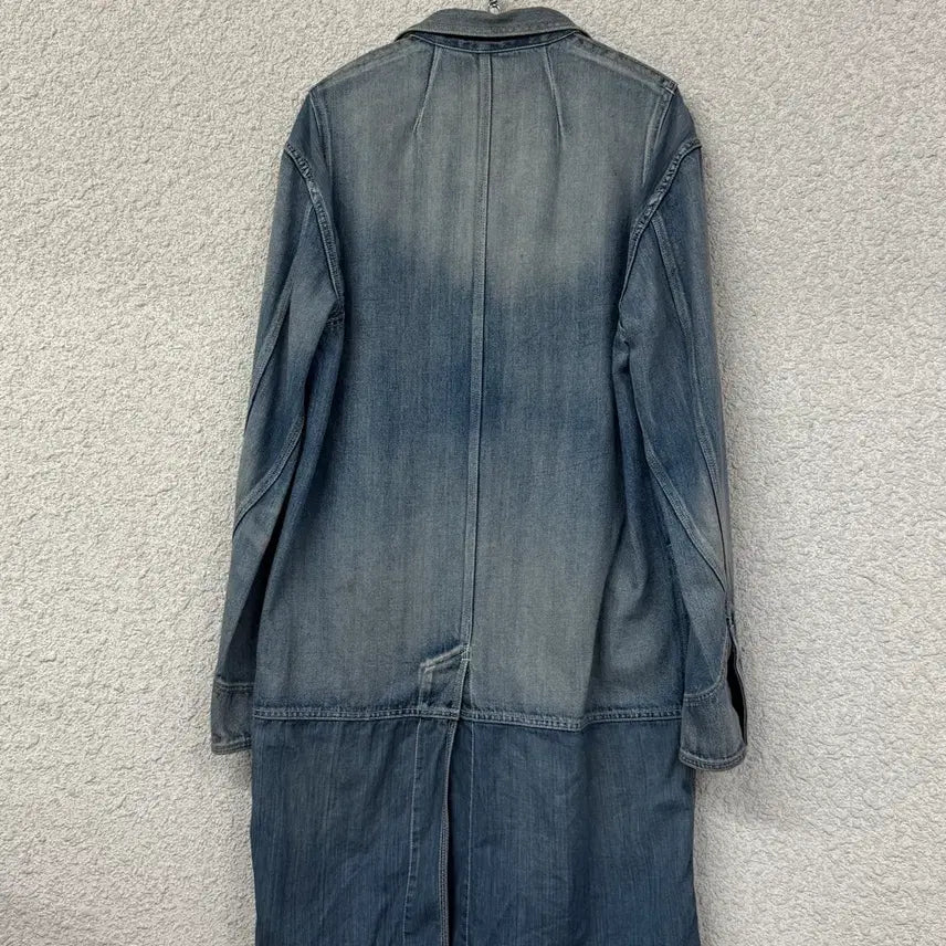 [BUNJANG] Mihara Yasuhiro Washed Denim Coat / 미하라 야스히로 워시드 데님/샴브레이 코트