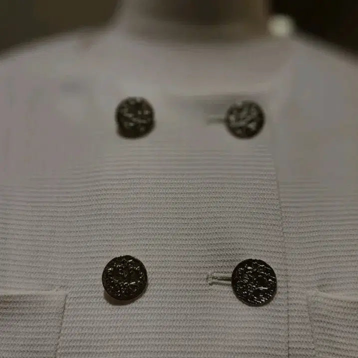 [BUNJANG] MojoSphin White Belt Double Button Dress / 모조에스핀 화이트 벨트 더블버튼 원피스(55,2023년식)
