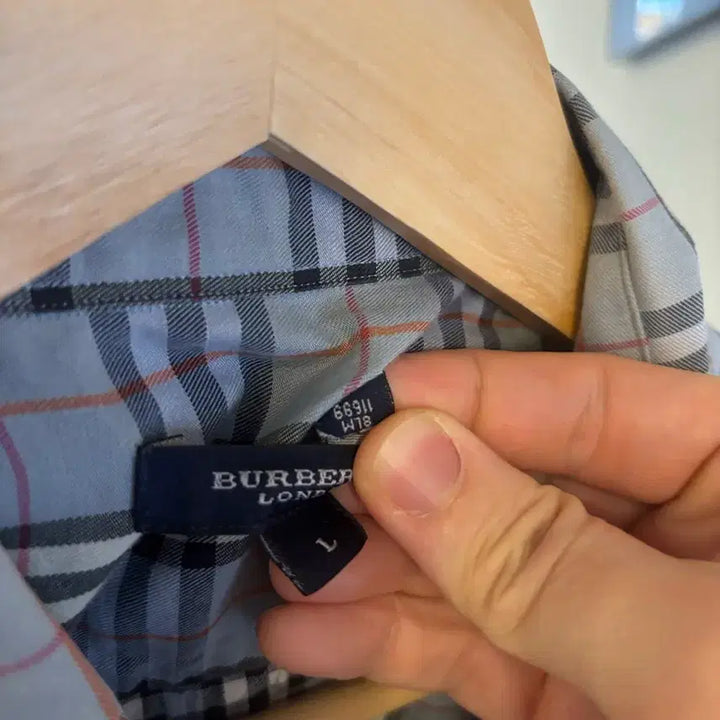 [BUNJANG] Burberry Checkered Short Sleeve Shirt / 버버리 체크 반팔 셔츠