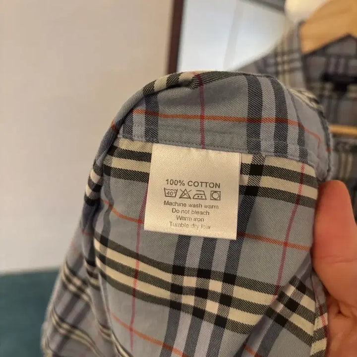 [BUNJANG] Burberry Checkered Short Sleeve Shirt / 버버리 체크 반팔 셔츠