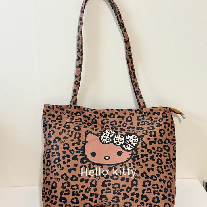 [BUNJANG] Hello Kitty Leopard Tote Bag / [새상품] 헬로키티 레오파드 토트백, 키티 에코백