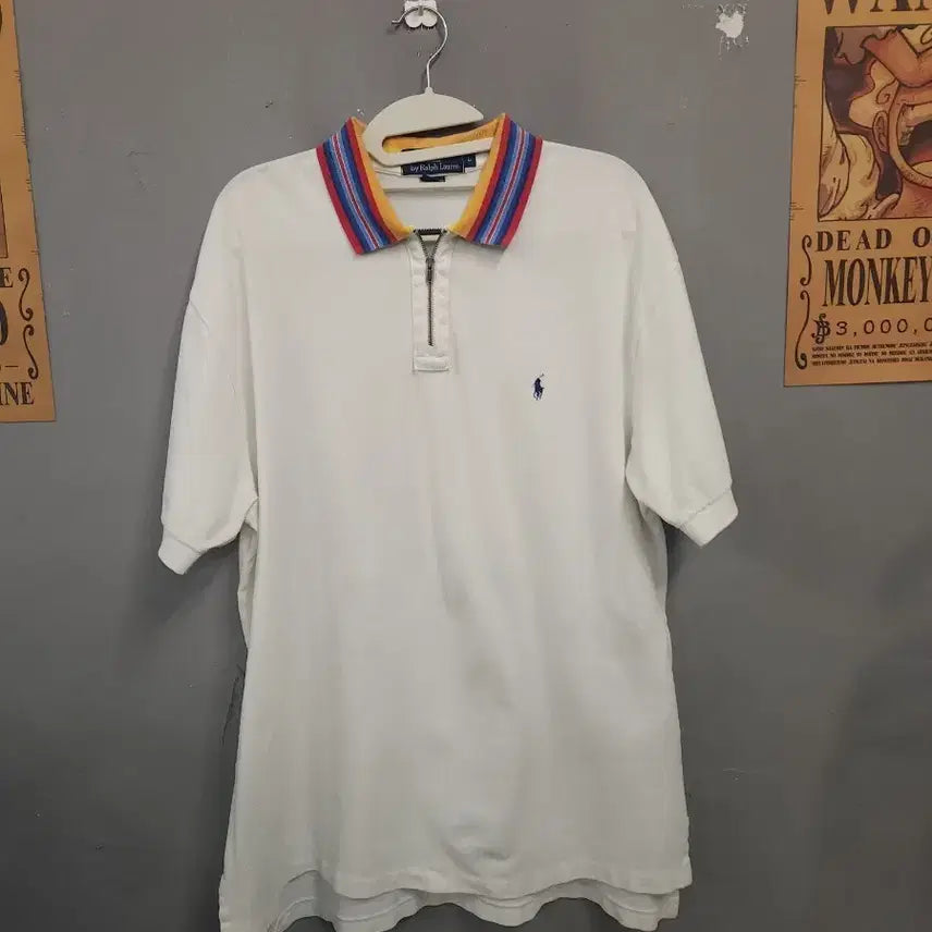 [BUNJANG] Polo Ralph Lauren White Collar T-shirt / 폴로 랄프로렌 화이트 카라 반팔 티셔츠