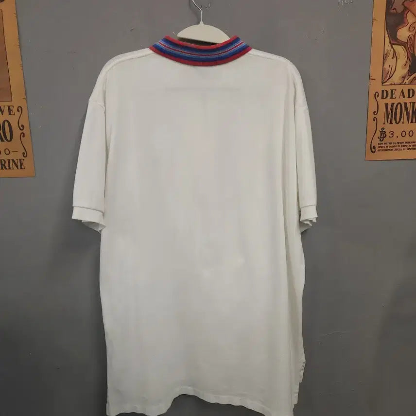 [BUNJANG] Polo Ralph Lauren White Collar T-shirt / 폴로 랄프로렌 화이트 카라 반팔 티셔츠
