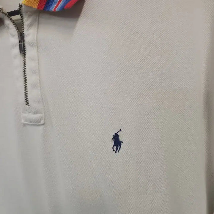 [BUNJANG] Polo Ralph Lauren White Collar T-shirt / 폴로 랄프로렌 화이트 카라 반팔 티셔츠