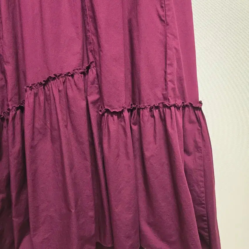 [BUNJANG] ZIO Songzio Ruffle Hem Long Dress / ZIO 송지오 캉캉 반팔 롱 원피스66
