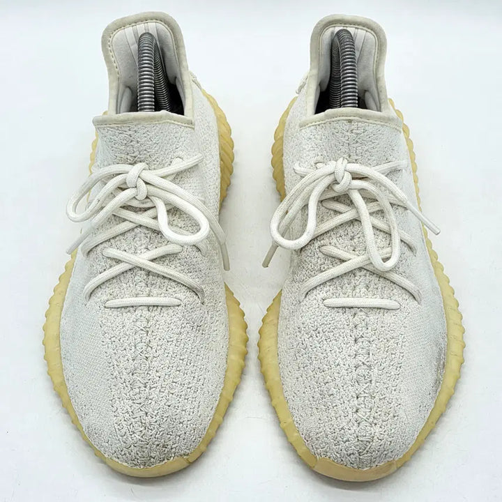 [BUNJANG] Adidas Yeezy Boost 350 V2 Cream/Triple White Sneakers / 아디다스 이지 부스트 350 V2 크림/트리플 화이트 (260)