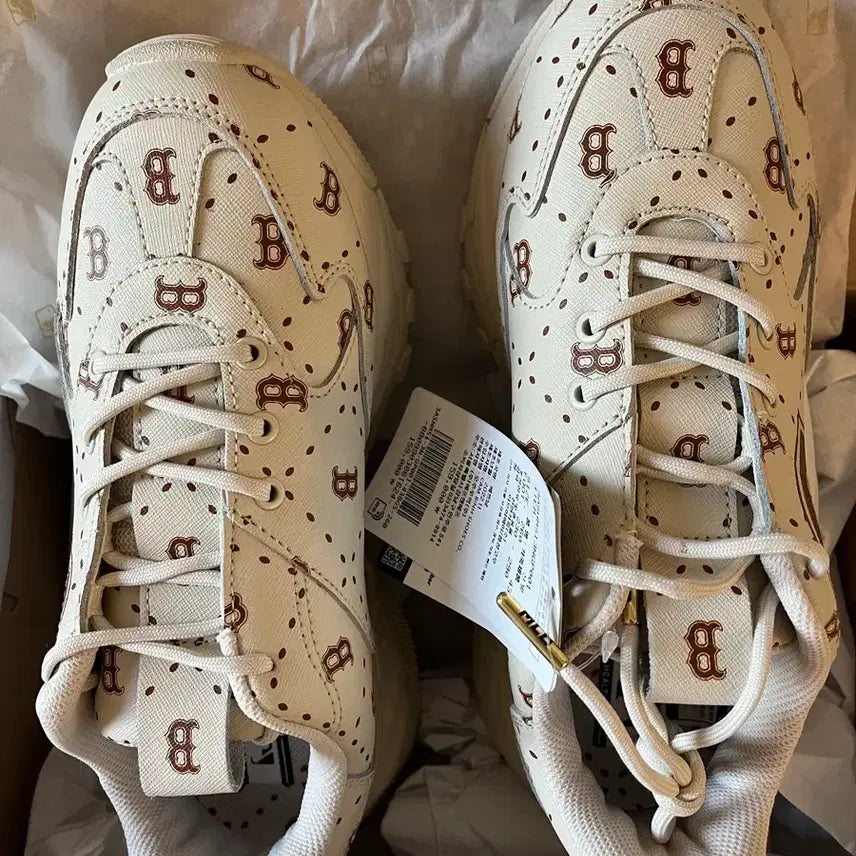 [BUNJANG] MLB Big Ball Chunky Monogram Leather Sneakers / 16만원 완전 신상 새상품 정품 MLB 100% 소가죽 빅볼청키 모노그램