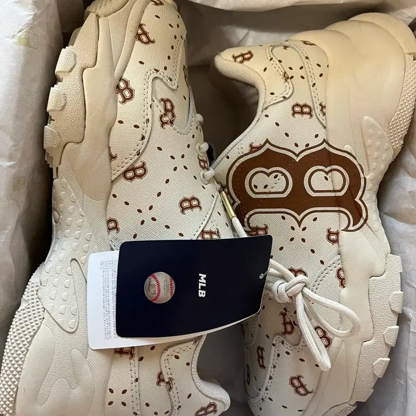[BUNJANG] MLB Big Ball Chunky Monogram Leather Sneakers / 16만원 완전 신상 새상품 정품 MLB 100% 소가죽 빅볼청키 모노그램