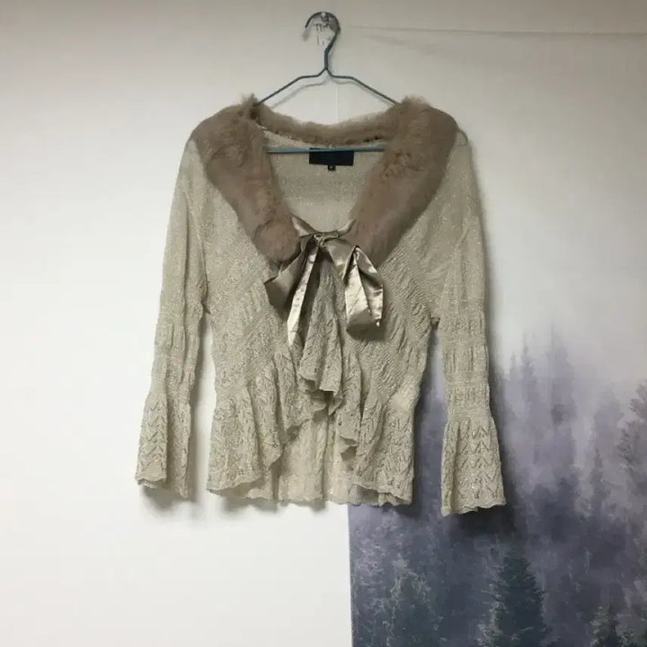 [BUNJANG] Fairy Detachable Fur Cardigan / 가디건
