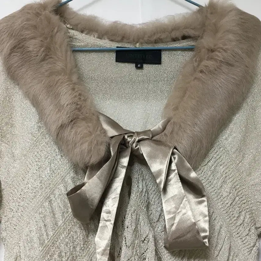 [BUNJANG] Fairy Detachable Fur Cardigan / 가디건