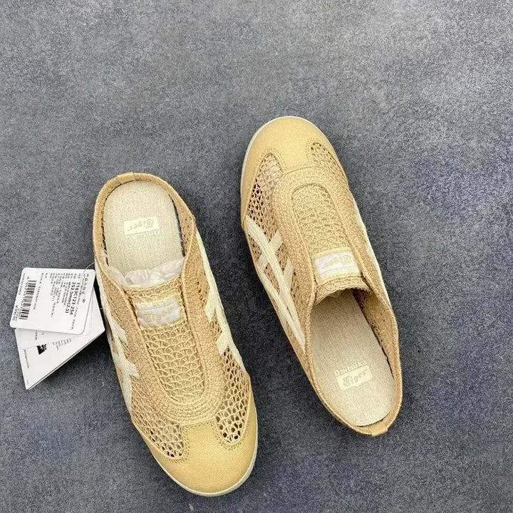 [SOLD OUT] 오니츠카타이거 뮬 스니커즈 베이지 메쉬 사이즈: 240