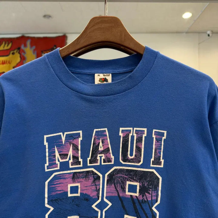 [BUNJANG] 80s Fruit of the loom MAUI 반팔 티셔츠 (USA) / 80s Fruit of the loom MAUI 반팔 티셔츠 (USA)
