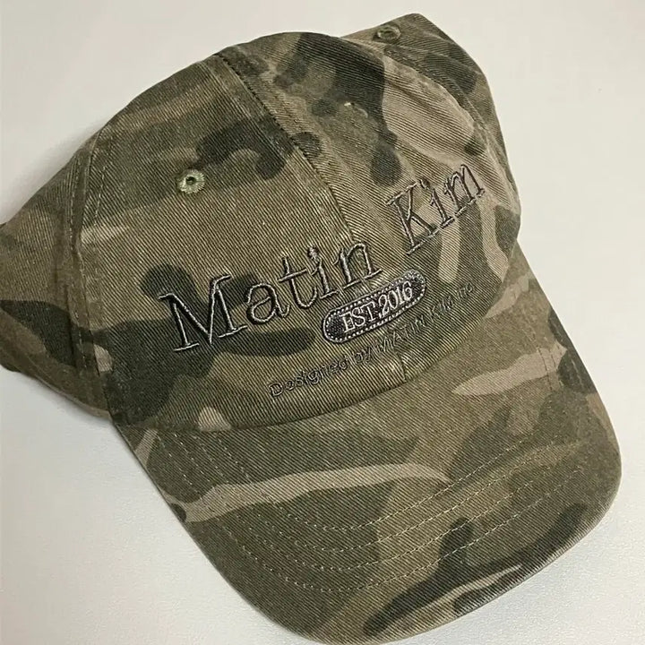 [SOLD OUT] 마뗑킴 카모 볼캡 새상품