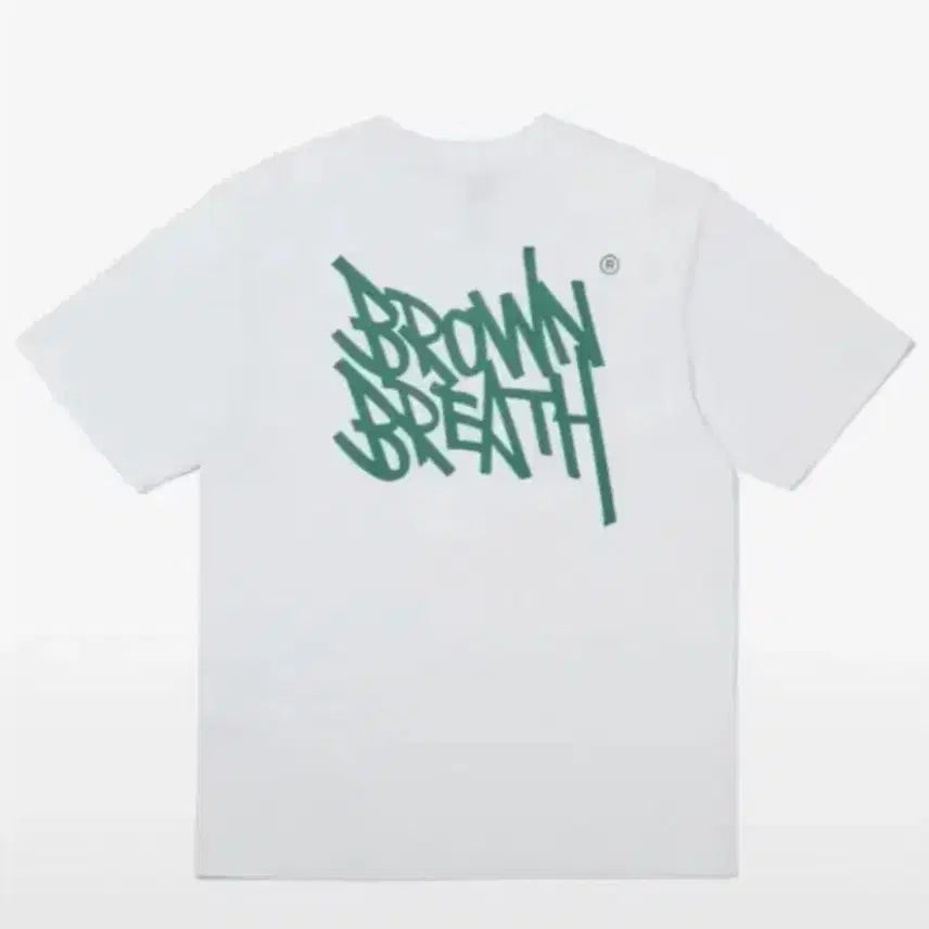 [BUNJANG] Brown Breath White T-Shirt / 브라운브레스 흰색 반팔 티셔츠