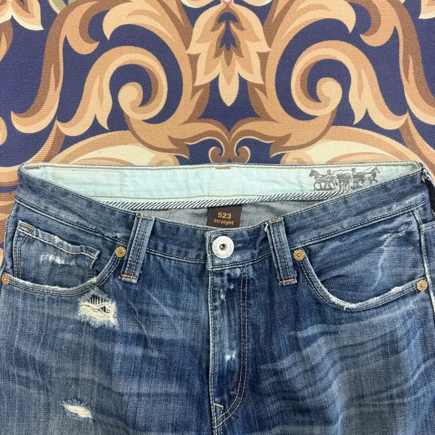 [SOLD OUT] (34)리바이스 Levis 523 데미지 데님팬츠