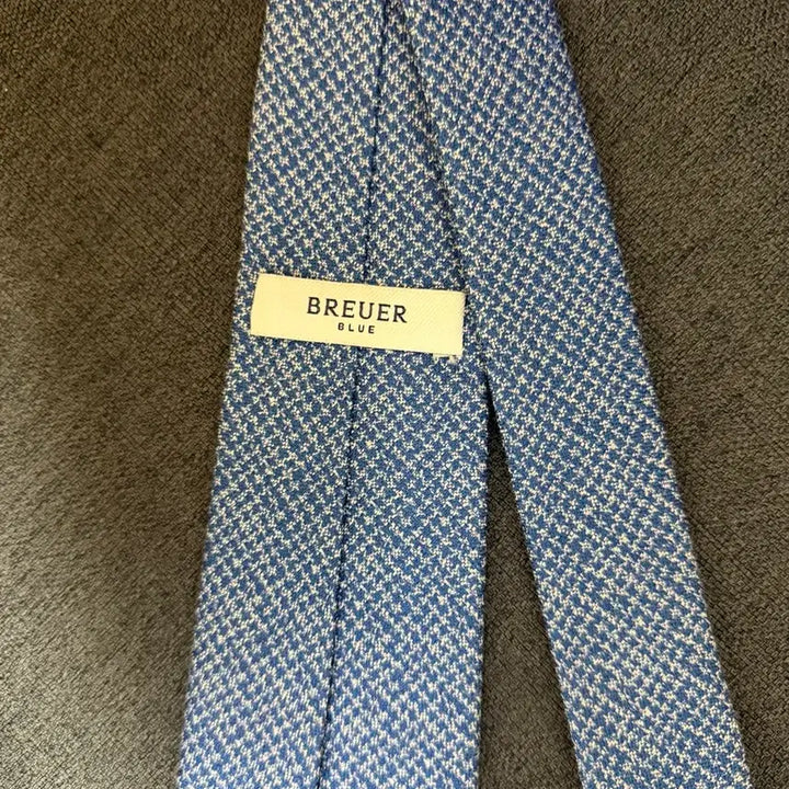 [BUNJANG] BREUER Blue Check Necktie / 브루이어 블루 체크 넥타이