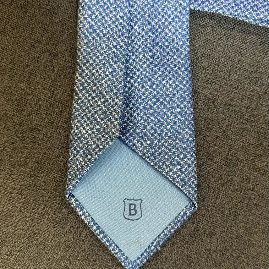 [BUNJANG] BREUER Blue Check Necktie / 브루이어 블루 체크 넥타이