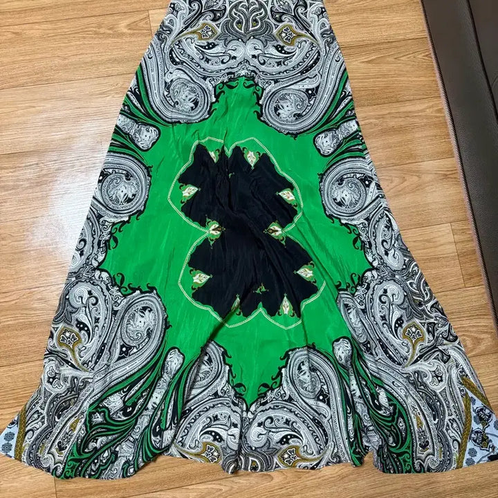 [BUNJANG] Long Patterned Skirt / 롱 패턴 스커트