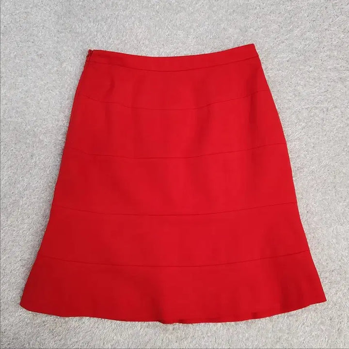 [BUNJANG] Ecole A-Line Skirt Red / [새상품] Ecole A라인 스커트 레드 55~66