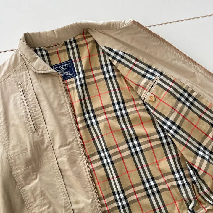 [BUNJANG] Burberry Beige Cotton Blouson / 버버리 공용S-M 베이지 코튼 블루종