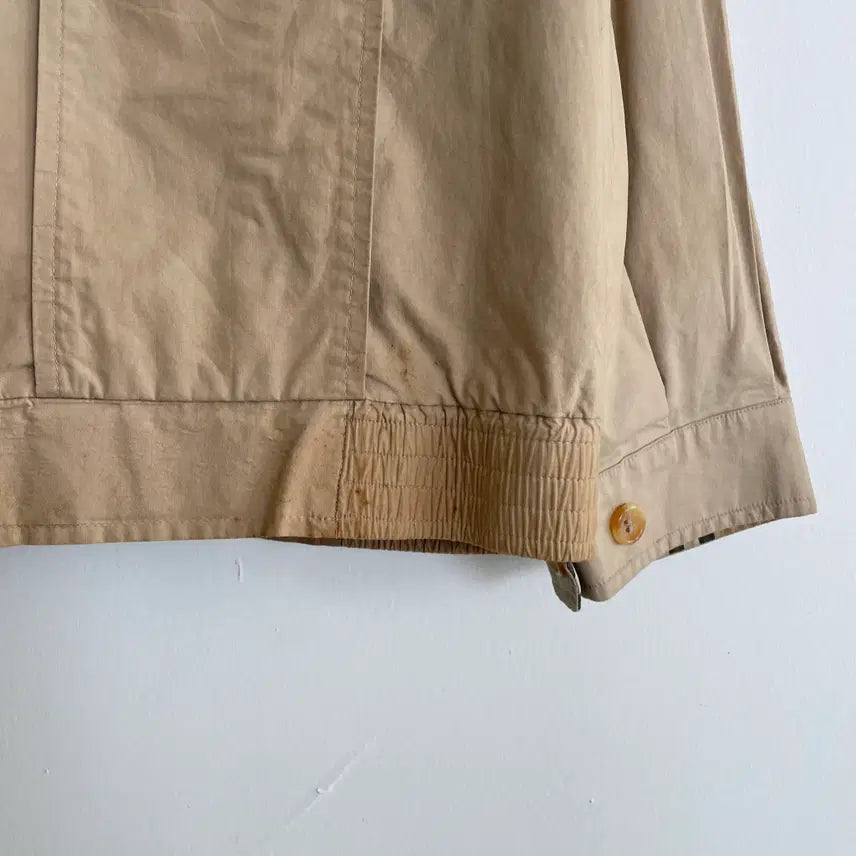 [BUNJANG] Burberry Beige Cotton Blouson / 버버리 공용S-M 베이지 코튼 블루종